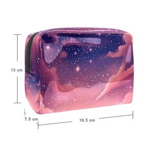 High-Grade Waterproof PU Cosmetic <b>Bag</b> with <b>Zipper</b> Closure Modern Fashion for Toiletry and Women's Skin Care <b>Storage</b> <b>Bag</b> - Product Image 2