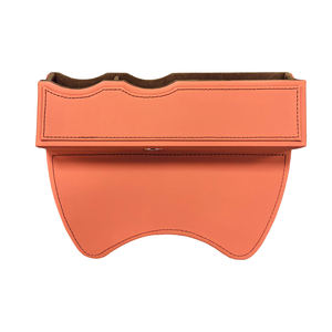 Caja de almacenamiento de asiento de coche de cuero PU de alta calidad, organizador de asiento lateral de estilo lujoso para accesorios de coche y relleno de huecos - Product Image 5
