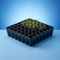 Barquettes de semis en plastique recyclables à 64 alvéoles, moulées par injection, pour semis de plantes