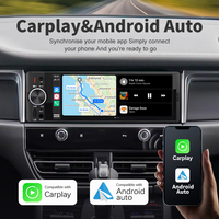 Reproductor MP5 para Auto SEMAITU de 6.36 Pulgadas con Pantalla Táctil IPS 1 Din, CarPlay Inalámbrico, Android Auto, Radio FM, Compatible con Carga Rápida