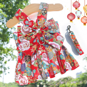 Shine And Shine Pet <b>Dog</b> Cat Festival Skirt Chest Strap <b>Leash</b> Small Medium Breed Clothing Supplies - Product Image 2