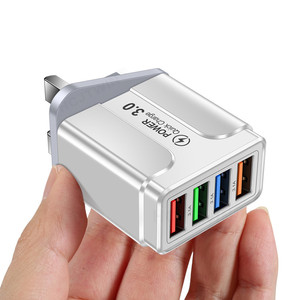 อะแดปเตอร์ชาร์จไฟติดผนัง 4 พอร์ต USB 5V 2A 10W 15W ชาร์จเร็วสำหรับโทรศัพท์มือถือ - Product Image 3
