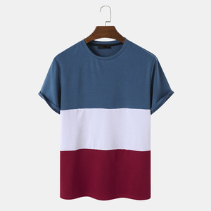 เสื้อยืดลำลองผู้ชายพิมพ์ลายแฟชั่นฟิตเนสสไตล์เรียบง่าย ราคาขายส่ง ผ้าฝ้าย 100% คุณภาพสูง รับผลิตแบบ OEM - Product Image 1