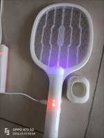 Piège à moustiques automatique violet en gros, tapette électrique pliable 2-en-1 avec lampe anti-moustiques, usage domestique, affichage numérique 20m