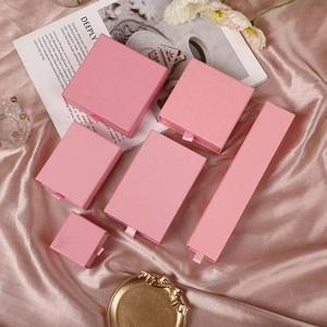 Cajas de lujo con logotipo de impresión personalizada, joyería rosa, pulsera, pendientes, collar, embalaje de regalo, cajas de papel - Product Image 6