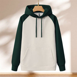 Sudadera Unisex Gruesa con Bloques de Color y Mangas Raglán, Ropa de Trabajo de Poliéster para Otoño - Product Image 4