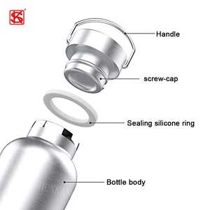 Gimnasio, sublimables botella termicaes termo para beber ninos, botellas de para agua deportiva de acero inoxidable en métal - Product Image 4