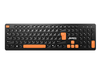 JEDEL 2.4G Keyboard dan Mouse Nirkabel Combo Ergonomis Profil Rendah Tombol Senyap Set Keyboard Mouse Kantor Ringkas untuk Laptop PC