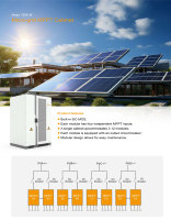 Convertisseur d'énergie solaire hybride MPPT 360KW IP20 à triple sortie avec communication CAN pour micro-réseau DC/AC et transformateur
