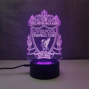 Shingel 3D luce notturna calcio calcio 3D <span class=keywords><strong>Pikachu</strong></span> logo Dragon Ball carta da parati modello lampada cambiamento <span class=keywords><strong>di</strong></span> colore luce notturna a LED - Product Image 3