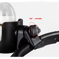 Porte-gobelet noir en plastique 2 en 1 pour bicyclette et poussette de bébé Nouveaux accessoires de produit