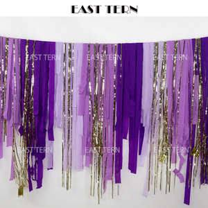 EAST TERN Party supplies 12 PCs set fiesta de vacaciones telón de fondo Photo Booth Diy Stage <span class=keywords><strong>Background</strong></span> Streamers decoraciones para fiesta de cumpleaños - Product Image 3