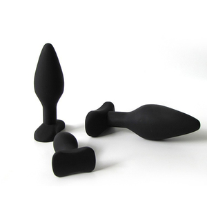 Sıcak satış silikon konik üç parçalı Anal <span class=keywords><strong>Plug</strong></span> prostat masaj aleti erkek popo fiş su geçirmez yetişkin seks oyuncak - Product Image 3