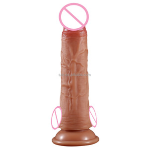 SacKnove Frauen <span class=keywords><strong>Big</strong></span> Penis Sexspielzeug Masturbieren Flexibler Pilzkopf Gummi Blaue Ader Echte Haut Double Liquid Silicone <span class=keywords><strong>Dildo</strong></span> - Product Image 5