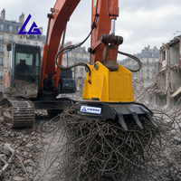 Aimant de levage hydraulique à 360° °   Accessoire de manutention de ferraille métallique certifié CE pour excavatrice de 3 à 15 tonnes