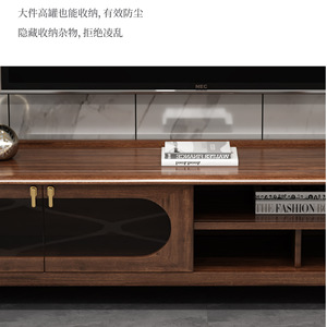 Solid Wood TV Cabinet Floor Mount <b>Storage</b> Stand For Living Room Modern Design High <b>End</b> TV Stand - Product Image 4