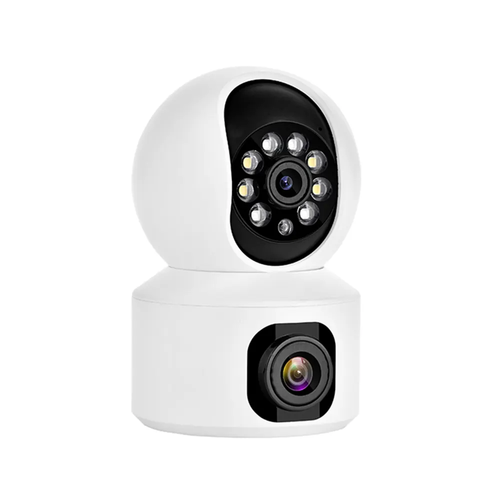 WiFi Câmera IP 1080P HD Dual Lens Rastreamento AI Sem Fio Áudio Em Dois Sentidos Indoor Security Surveillance CCTV Camera