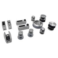 Support de fixation en acier inoxydable pour verre – Pinces personnalisées certifiées pour portes vitrées et cloisons coulissantes en verre