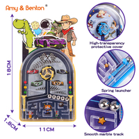 Mini Handheld Flipperkast Spel Marmeren Doolhof Speelgoed voor Kinderen Kerst Kousvullers Goodie Bag Vullers Carnaval Prijzen Bulk