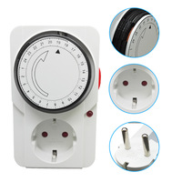 Timer Mekanik TG-22A Colokan EU untuk Tangki Reptil - Timer Siklus 24 Jam untuk Lampu Pemanas Terarium