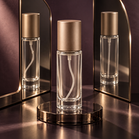 Flacon pulvérisateur de parfum en verre transparent rechargeable 10ml 20ml, atomiseur de voyage à brume fine, échantillon de parfum, emballage vide