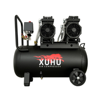 Mini pompe à piston industrielle de compresseur d'air silencieux sans huile portatif de 220V 5.5Hp 70L avec des composants de noyau de moteur de moteur à vendre