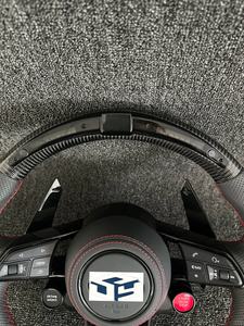 Volant de voiture en cuir et fibre de carbone, <span class=keywords><strong>prix</strong></span> de gros usine, pour <span class=keywords><strong>Audi</strong></span> <span class=keywords><strong>A3</strong></span> A4L A5 A6L A7 Q8 TT R8 - Product Image 6