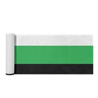 Chemin de table en polyester personnalisé à motif Neutrois, thème arc-en-ciel gay, idéal pour la décoration de fêtes et l'agencement de repas