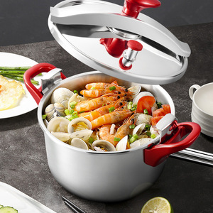 Stainless Steel Pressure Cooker Large Capacity Thickened Explosion Proof <b>For</b> Gas And <b>Induction</b> Stoves - Product Image 1