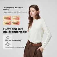 Pull basique extra-épais en maille épaisse à col montant style français pour femme, collection automne/hiver, haut chauffant et thermogénérique, coupe ajustée