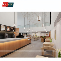 Design d'intérieur moderne pour café, vitrine en verre, armoires de décoration, mobilier de bar, comptoir de café