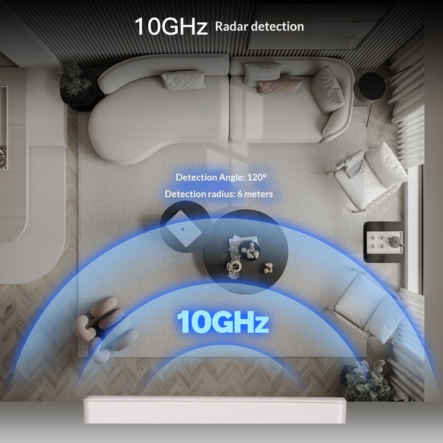 Graffiti Smart Home Wi-Fi AC110-240V App Control 10GHz Millimeter Wave Human Body Presence Induction Wall Switch