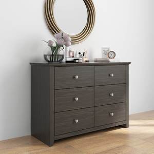 <span class=keywords><strong>Commode</strong></span> mid brume à 6 tiroirs, en matériel <span class=keywords><strong>de</strong></span> restauration, <span class=keywords><strong>table</strong></span> <span class=keywords><strong>de</strong></span> nuit <span class=keywords><strong>assortie</strong></span> - Product Image 6