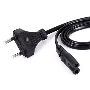 Cable de Alimentación Personalizable de 250V 15A con Enchufe Europeo de 2 Pines a Conector Hembra C7, 2*0.75, 1.8m - Product Image 2