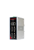 Equipo Industrial de Riel DIN, 1 Puerto RS232 485, Servidor/Cliente TCP, UDP, Doble Fuente de Alimentación, Transmisión Transparente, Modbus