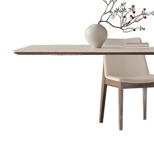 Juego de Mesa de Comedor en Forma de T de Madera Maciza, Escritorio Ejecutivo Rectangular para Oficina, Diseño Moderno y Minimalista - Product Image 5