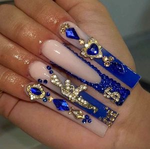 Prensa elegante de Punta francesa en las <span class=keywords><strong>uñas</strong></span> postizas cuadradas <span class=keywords><strong>cortas</strong></span> aspecto Natural fácil de aplicar prensa de Arte de <span class=keywords><strong>uñas</strong></span> de diseñador al por mayor - Product Image 5