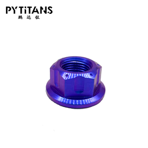 Cường Độ Cao Xe Máy Mặt Bích Hạt Hình Lục Giác Mặt Bích Đầy Màu Sắc Hỗ Trợ Tùy Biến Gr5 Titan Nut Bởi Pytitans - Product Image 3