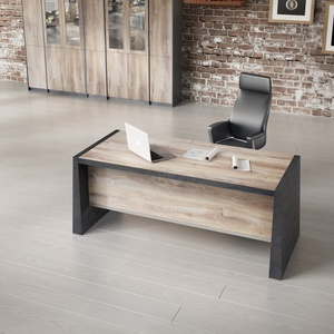 Vente en usine de meubles en bois de PDG de bureau de direction moderne - Product Image 4