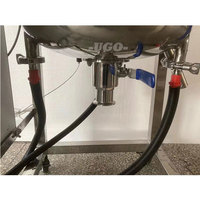 Cuve de réaction de laboratoire personnalisée en acier inoxydable 316L à double enveloppe, agitateur intégré, chauffage électrique, capacité 20L