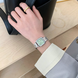 Fashion Art Women's Quartz <strong>Watch</strong> Square Dial Stainless Steel <strong>Watch</strong> Retro Simple Women's <strong>Watch</strong> - Product Image 3