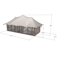 Maison de plage en conteneur en acier léger de luxe pour location de vacances, villa préfabriquée au design moderne, écologique et imperméable