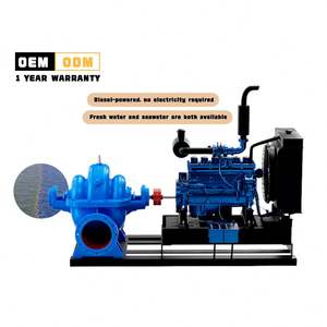 Bomba Centrífuga Industrial de Doble Succión de Alta Presión y Gran Caudal con Carcasa Dividida Horizontal para Tratamiento de Agua e Industria Química - Product Image 3