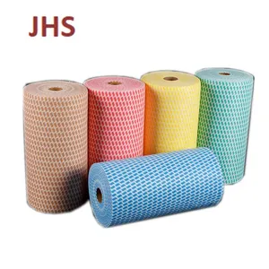 Superior Quality Nonwoven Spunlace Cleaning Cloth Dry Wipes Spunlace Wipe Roll