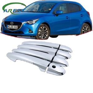 Autocollants de porte en Chrome, accessoire en ABS pour Mazda 2 demo 2015, <span class=keywords><strong>2016</strong></span>, 2017, 2018, 2019 - Product Image 4