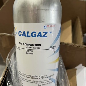 ก๊าซสอบเทียบไฮโดรเจน Calgaz 2% H2 50% LEL ผสมอากาศ 34 ลิตร สำหรับเครื่องตรวจจับก๊าซไวไฟ - Product Image 5