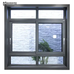 Residential project cheap house top safety aluminium glass sliding window for sale
