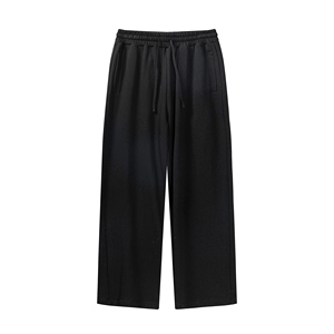 Color-Blocking Two-Stripe Casual Long Pants Eco-Friendly Cotton Terry Hoodie <b>Drawstring</b> Closure-2025 Spring-Autumn Trendy Brand - Product Image 1