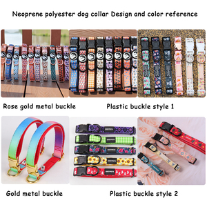 Collar para Perros de Color Amarillo con Logotipo Personalizado para Mascotas, Collar de Neopreno y Poliéster para Sublimación, Collar en Blanco para Perros Pequeños y Gatos - Product Image 5