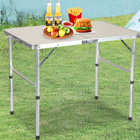 Table pliante extérieure portable pour le camping de loisirs et la table de pique-nique simple